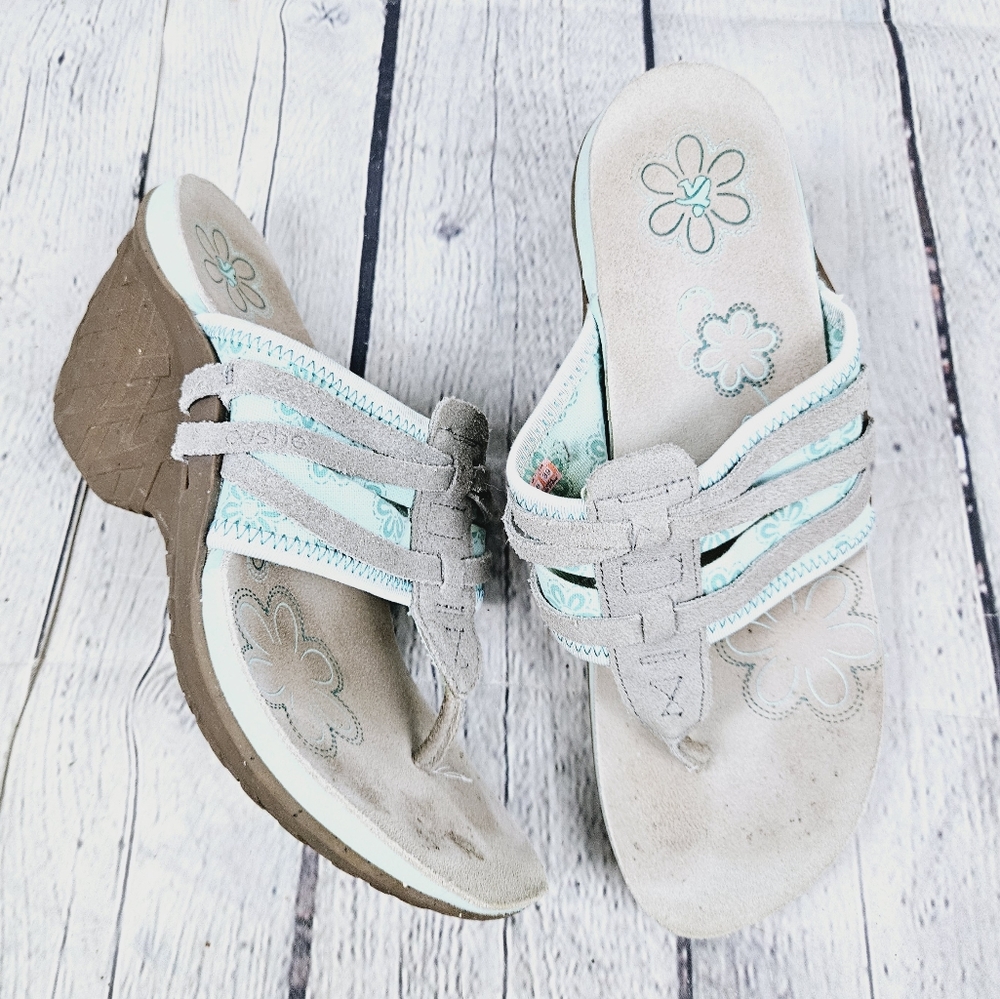 CUSHE | Entwine thong wedge sandals